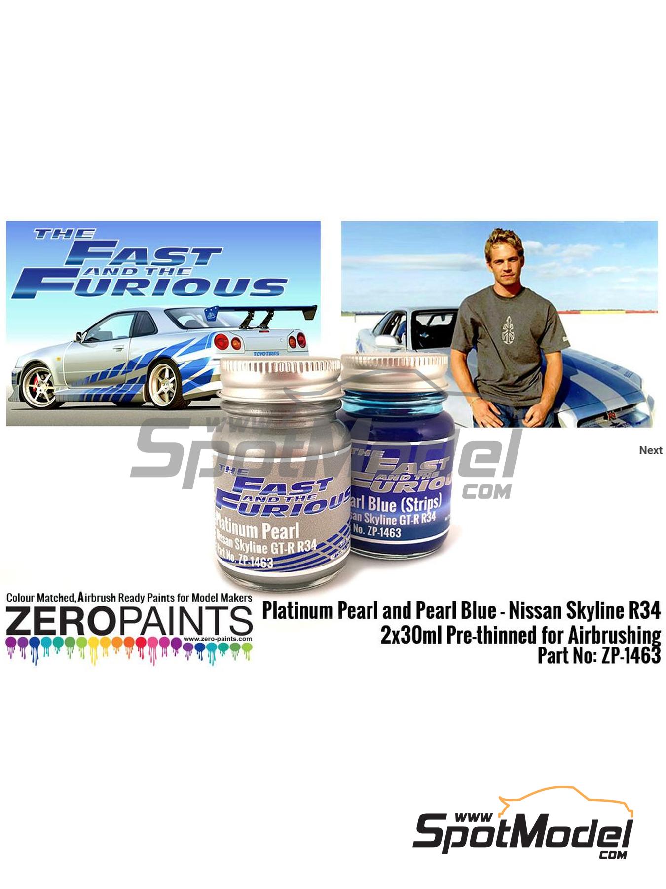 Zero Paints ZP-1463: Paints set for airbrush Platinum Pearl Pearl